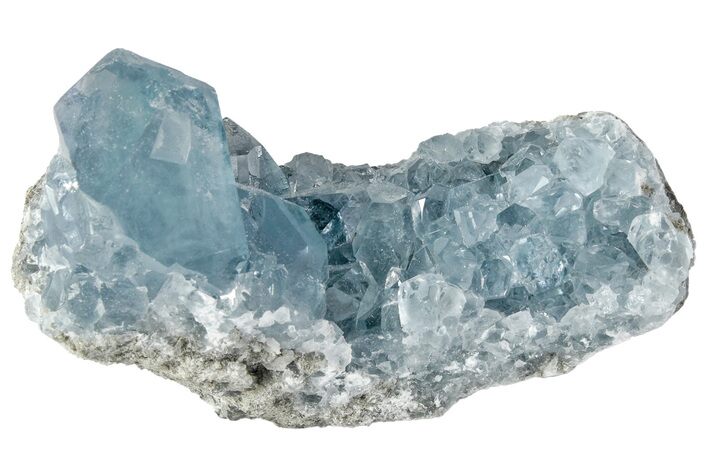 Sparkly Celestine (Celestite) Crystal Cluster - Madagascar #191210